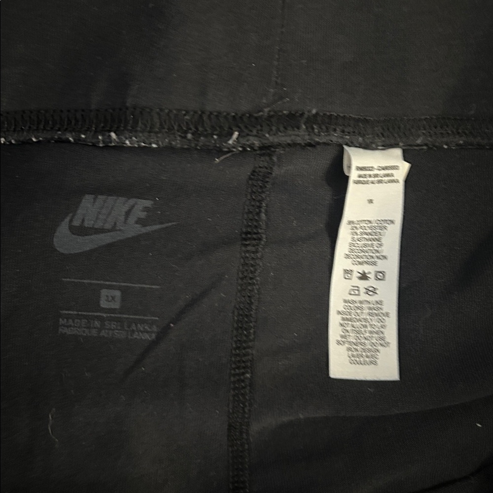 Nike Black Performance Leggings Logo - Picture 3 of 3